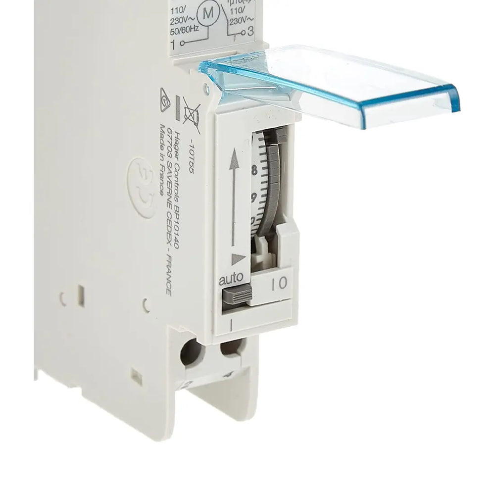 Hager EH010 Daily Time Switch 1 Channel, 16A, 1 Module