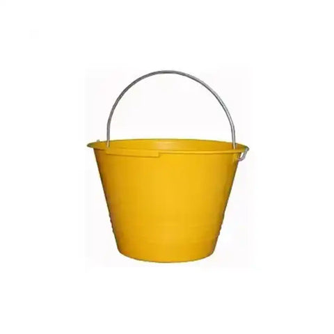 Heavy Duty PVC Bucket for Construction Field - Yellow