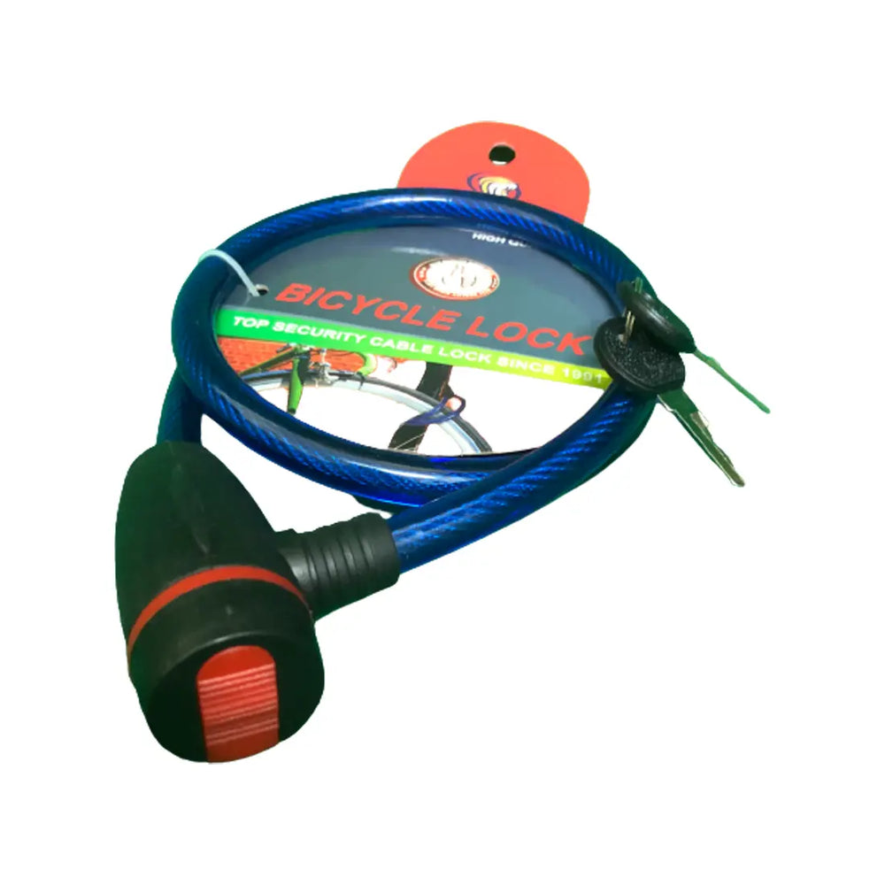 Anti theft cable 2024 on a bike