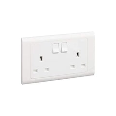 MK Essentials MV2747WHI 13A 2G SP Switch Socket - White - Slide 5