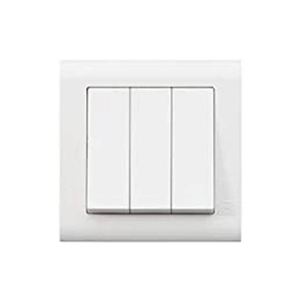 MK Essentials MV4783W1WHI 10AX 3G 1Way Switch, Wide Rocker - White