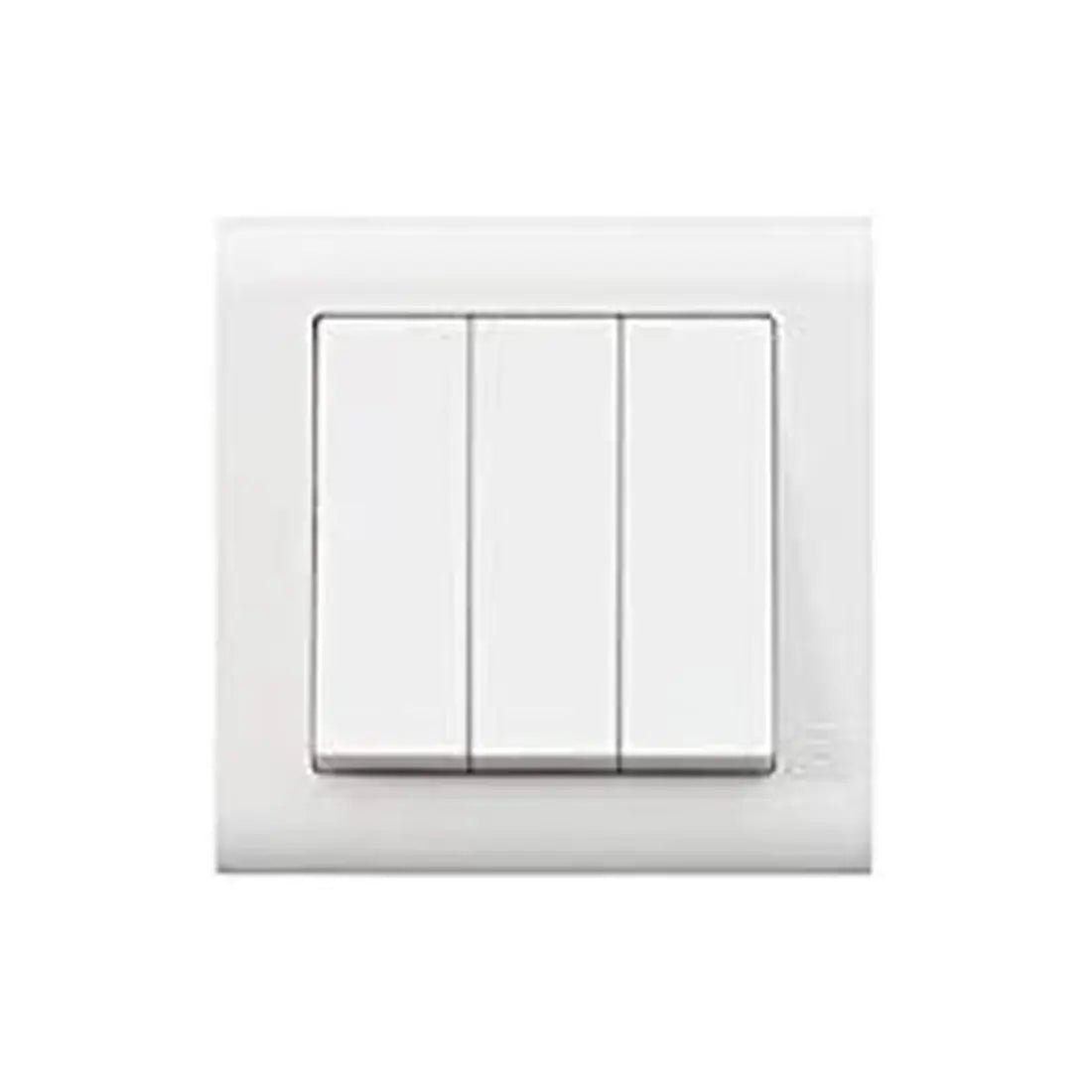 MK Essentials MV4783WHI 10AX 3G 2Way Switch, Wide Rocker - White