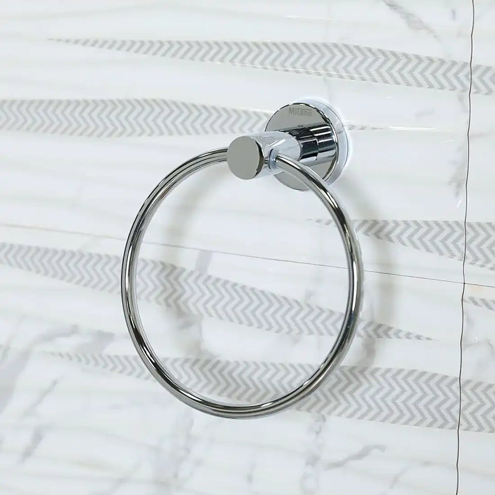 Milano Kika Towel Ring Chrome Finish in Dubai UAE NQCART