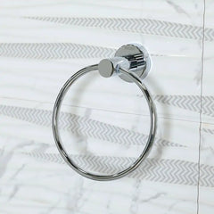 Milano Kika Towel Ring - Chrome Finish - Slide 2