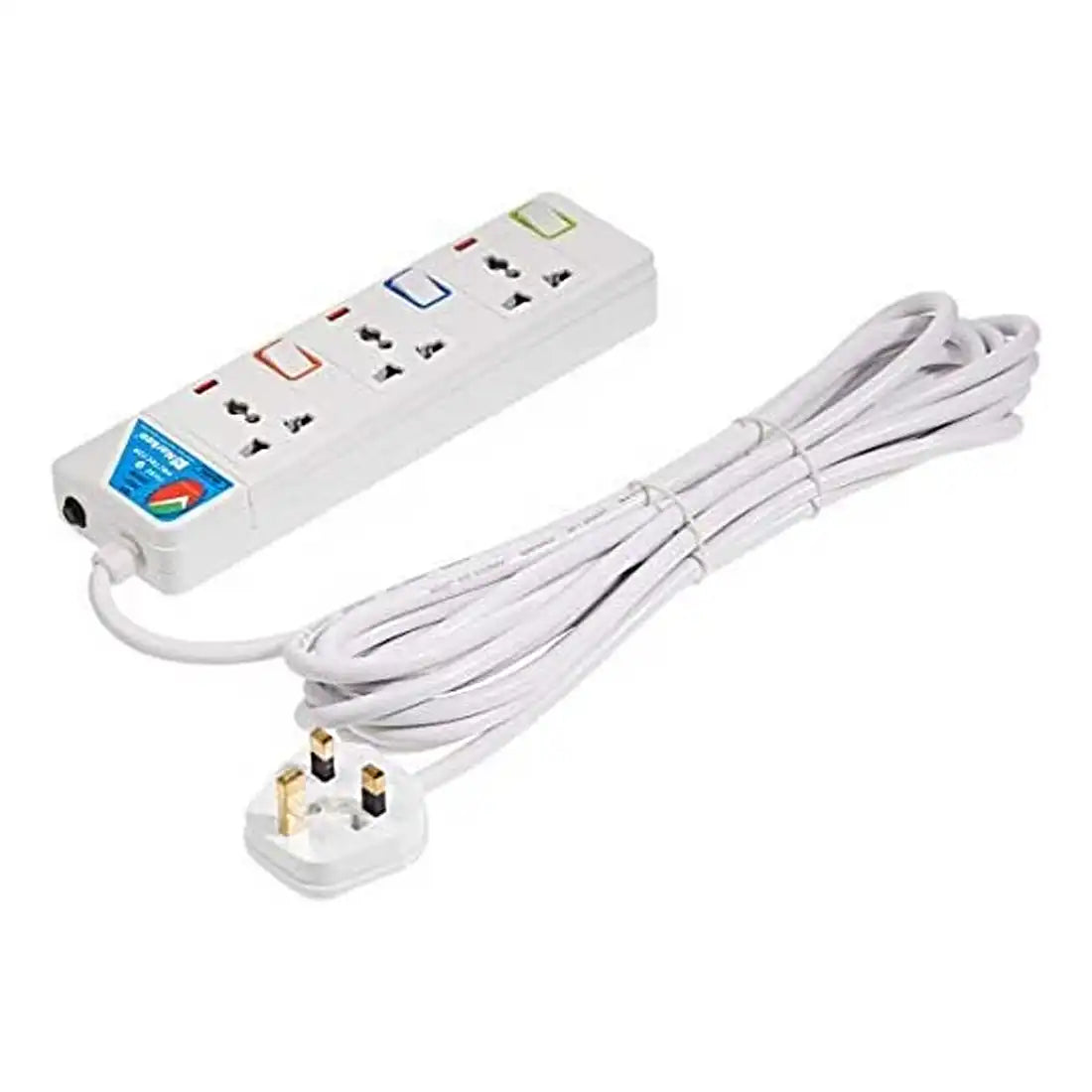 Narken NK-E103 3-Way Extension Cord 13A, 5m