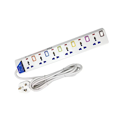 Narken NK-E106 6-Way Extension Cord 13A, 3m