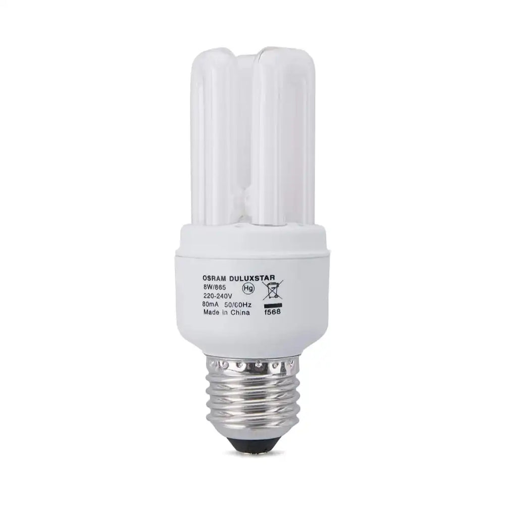 Osram Duluxstar CFL Bulb, Energy Saving Lamp 8W, 420lm, E27 Warm White