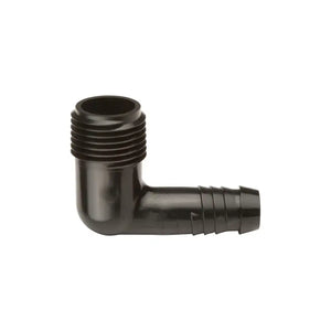 PVC Garden Male Elbow Drip Irrigation Connector, 1/2x13mm, 50 pcs