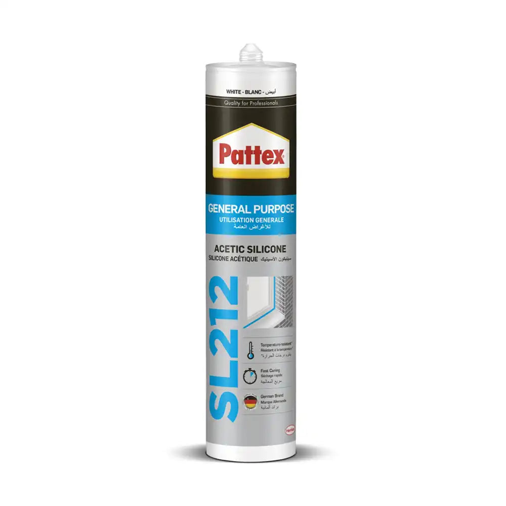 Pattex SL212 General Purpose Silicone, 280ml - Clear