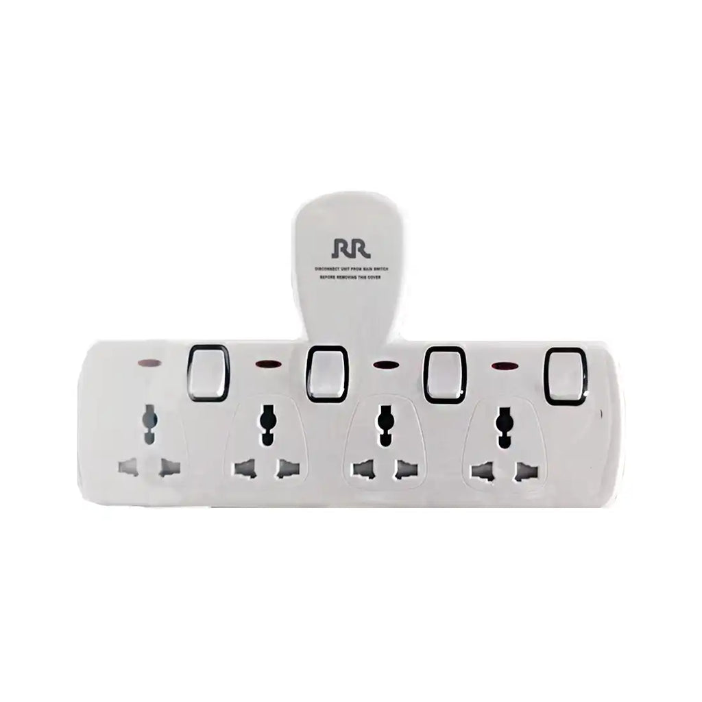 Rr Switch Socket RR EB4UBS 4 Way Wall Socket with Individual Switches in Dubai | UAE