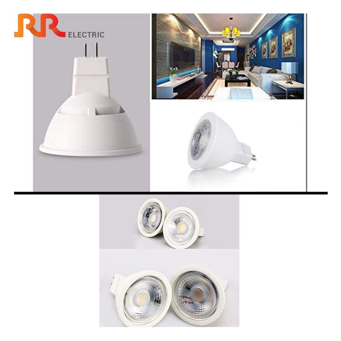 RR Lighting MR16 5W LED Spot Lamp - Warm White