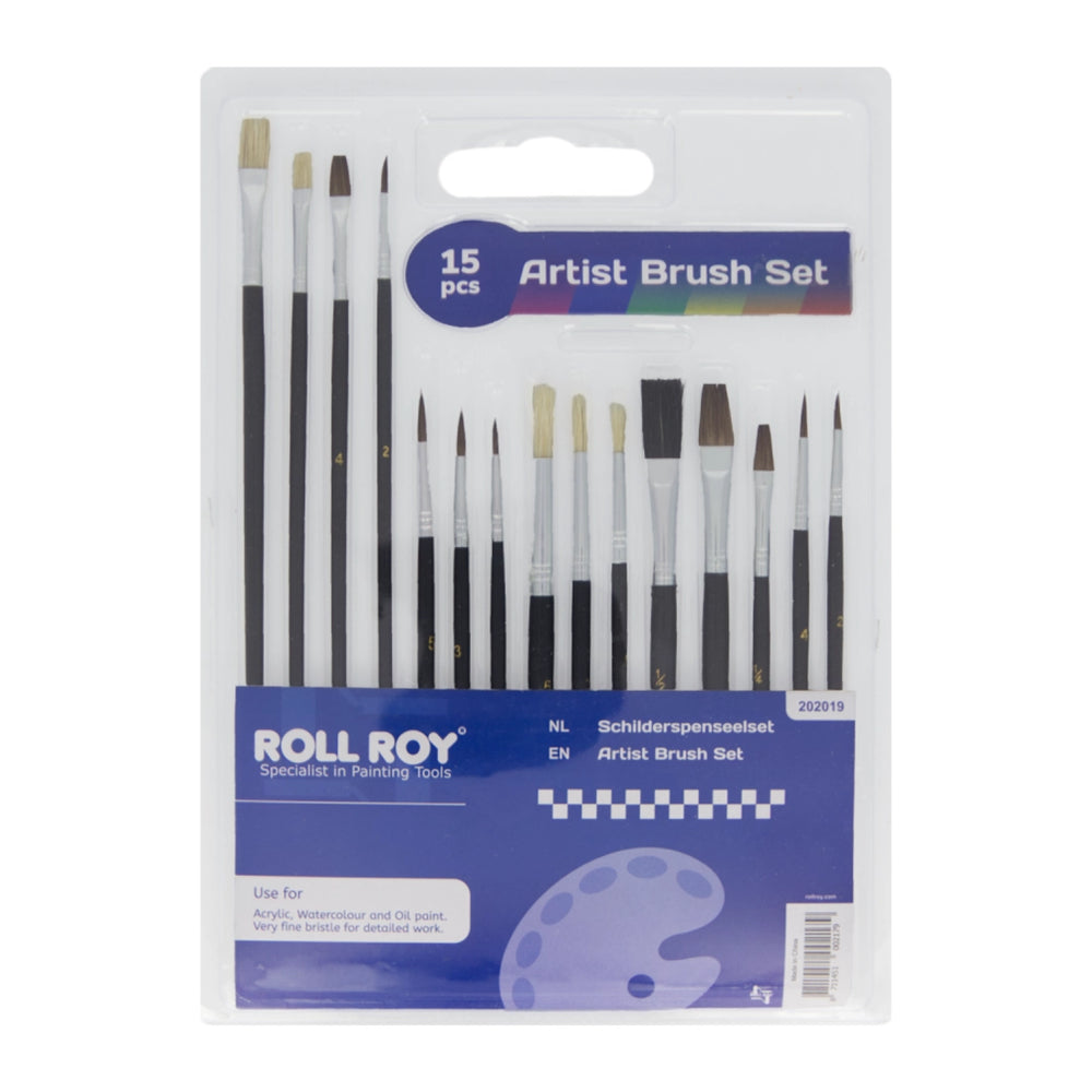 Rollroy Artist Brush Set 15 pcs