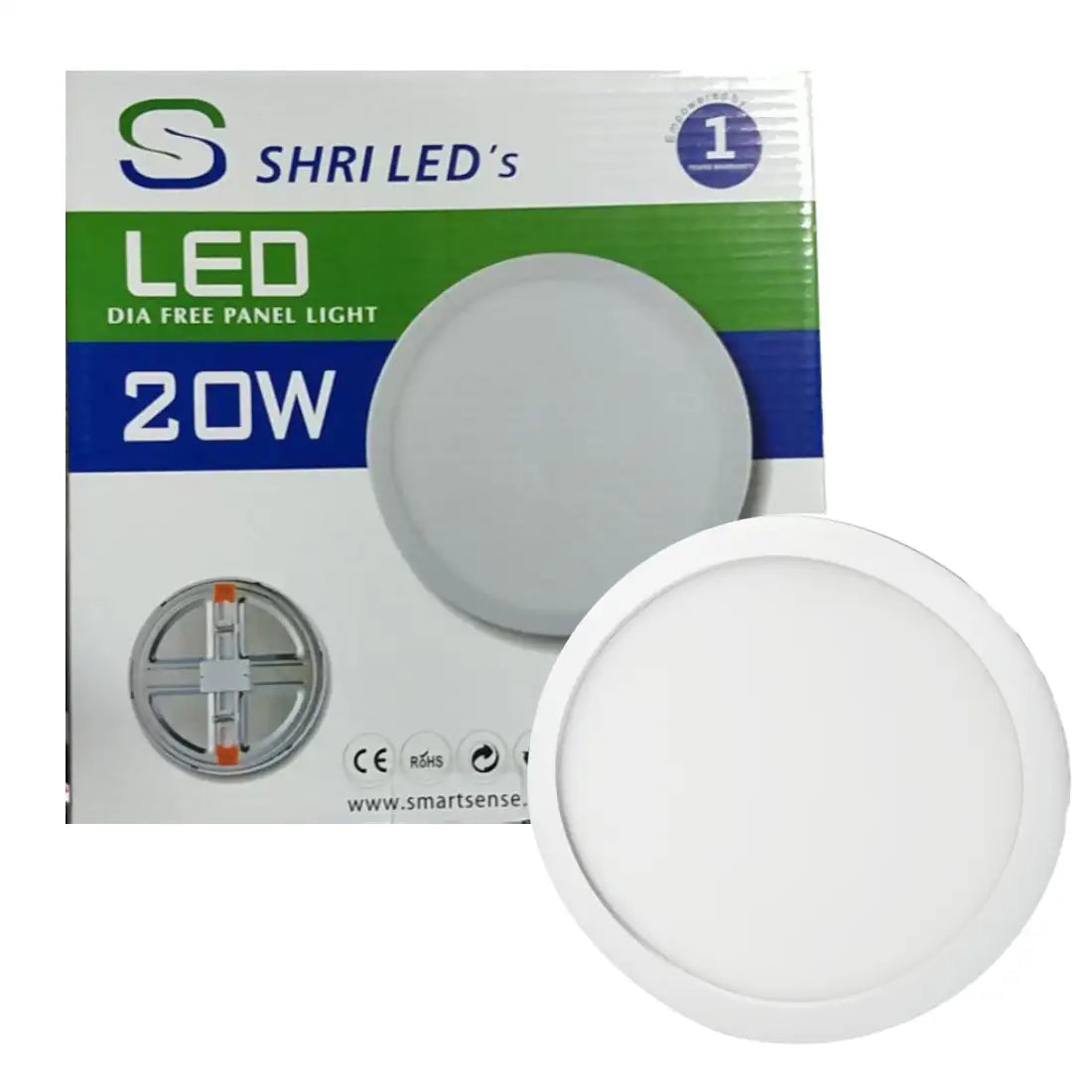 Shri LED Panel Light 20W 6500K, SSS-IN-760 - Cool White