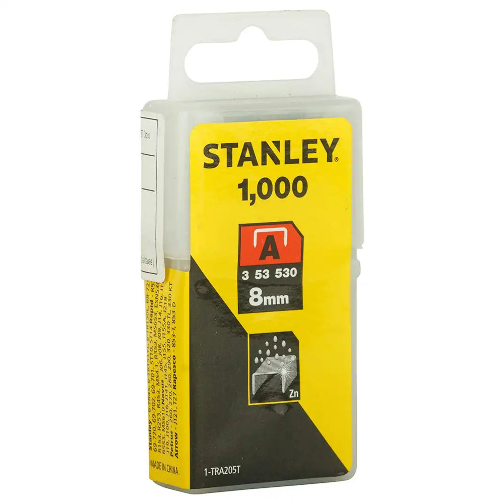 Stanley 1-TRA205T Light-Duty Staple, Type-A, 8mm