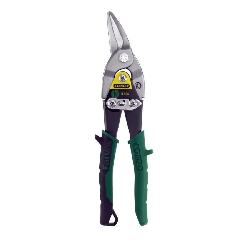 Stanley 214564 MaxSteel Aviation Snips, Right Cut Green