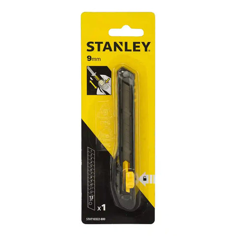 Stanley STHT10322-800 Slide Lock Snap Off Knife 9mm - Black