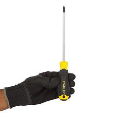 Stanley STMT60811-8 Phillips Screwdriver with Magnetized Tip, Cushion Grip PH2 x 150mm (+) - Black & Yellow - Slide 5