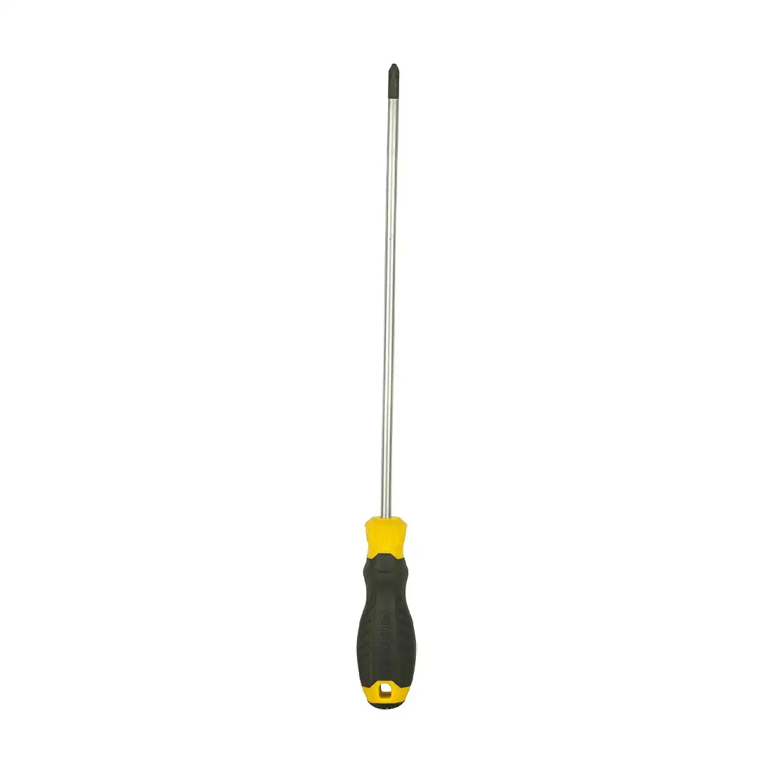Stanley STMT60812-8 Phillips Screwdriver with Magnetized Tip, Cushion Grip PH2 x 200mm (+) - Black & Yellow