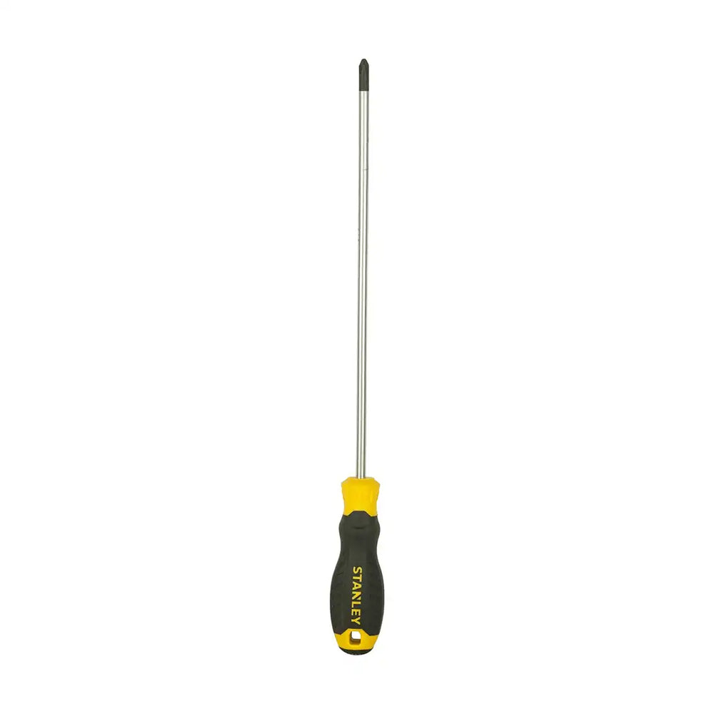 Stanley STMT60813-8 Phillips Screwdriver with Magnetized Tip, Cushion Grip PH2 x 250mm (+) Black & Yellow