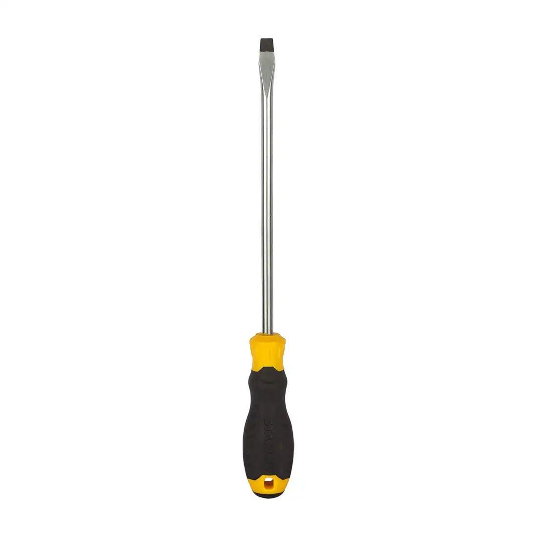 Stanley STMT60832-8 Screwdriver with Magnetized Tip, Cushion Grip 8 x 200 mm (-) - Black & Yellow