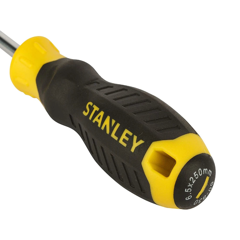 Stanley Screwdriver STMT60830-8 Cushion Grip 6.5 mm x 250 mm Black and Yellow
