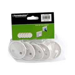 Terminator 5894H Round Plug Key Protection & 2pin Converter Cover, 20 pcs - White - Slide 2
