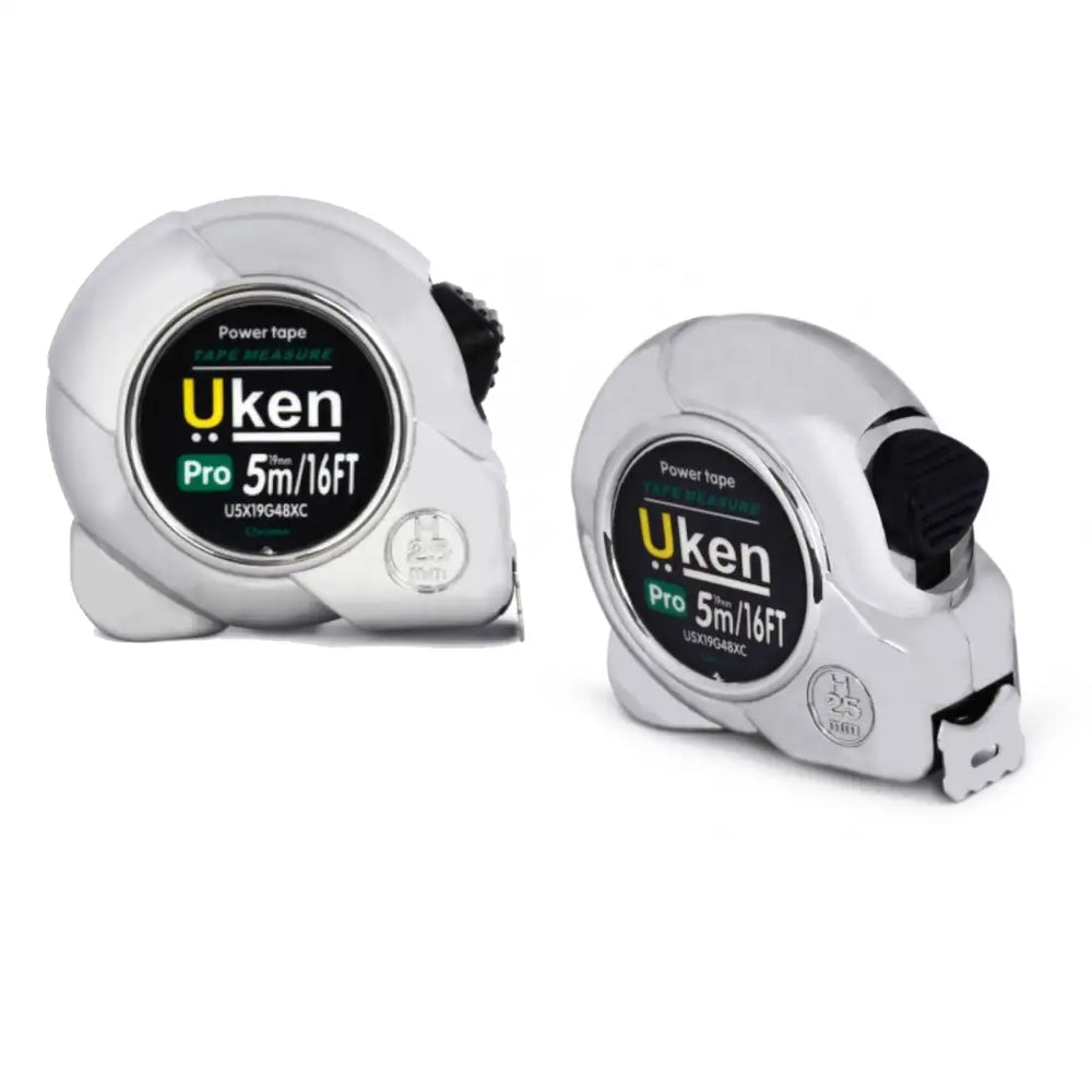 Uken U5X19G48XC Pro Measuring Tape 5m - Chrome