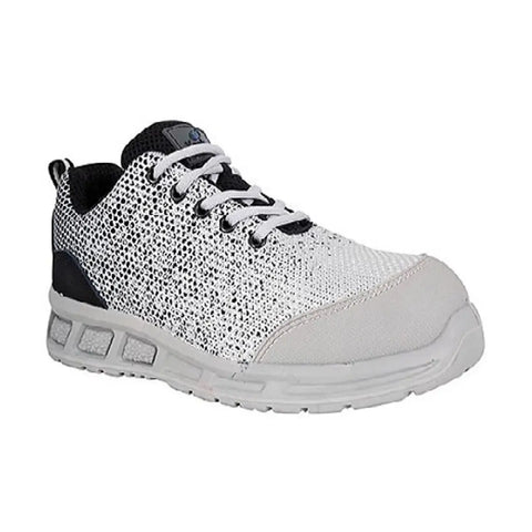 Vaultex EAK S1P Low Ankle Safety Shoes - Black/White