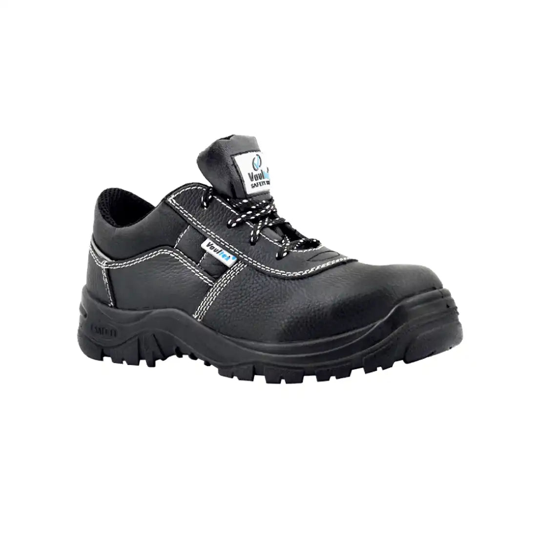 Vaultex SGN S3 Low Ankle Safety Shoes, Steel Toe - Black