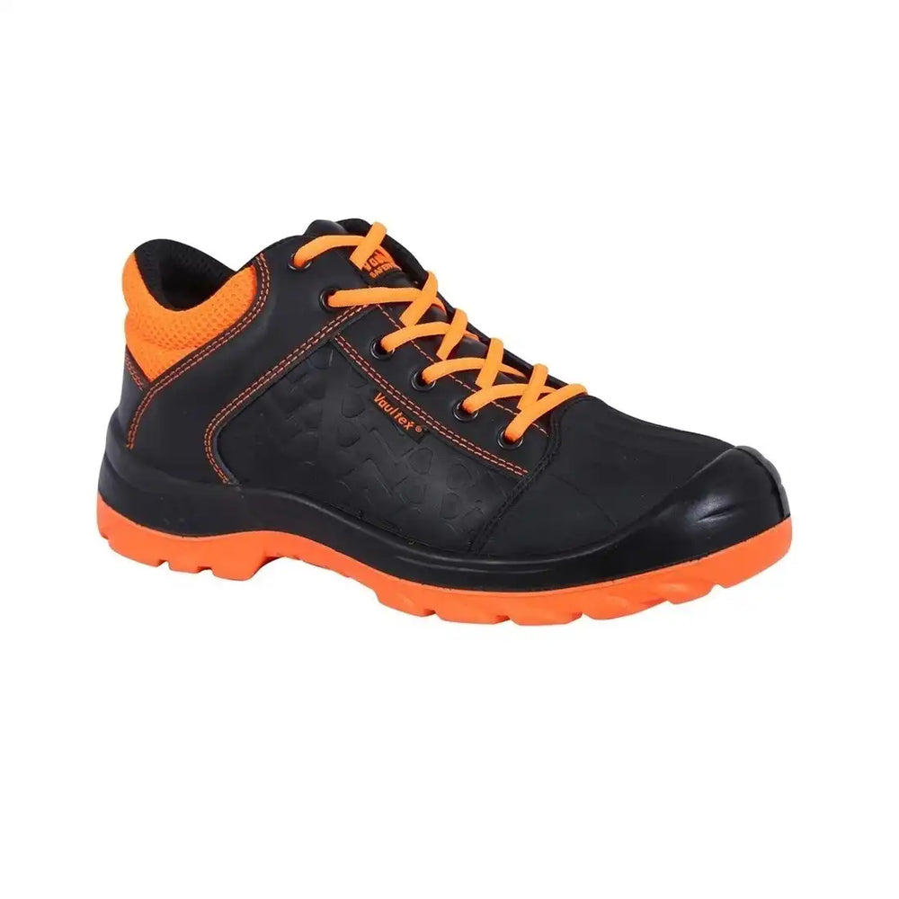 Vaultex URT AK S3 High Ankle Leather Safety Shoes Black/Orange