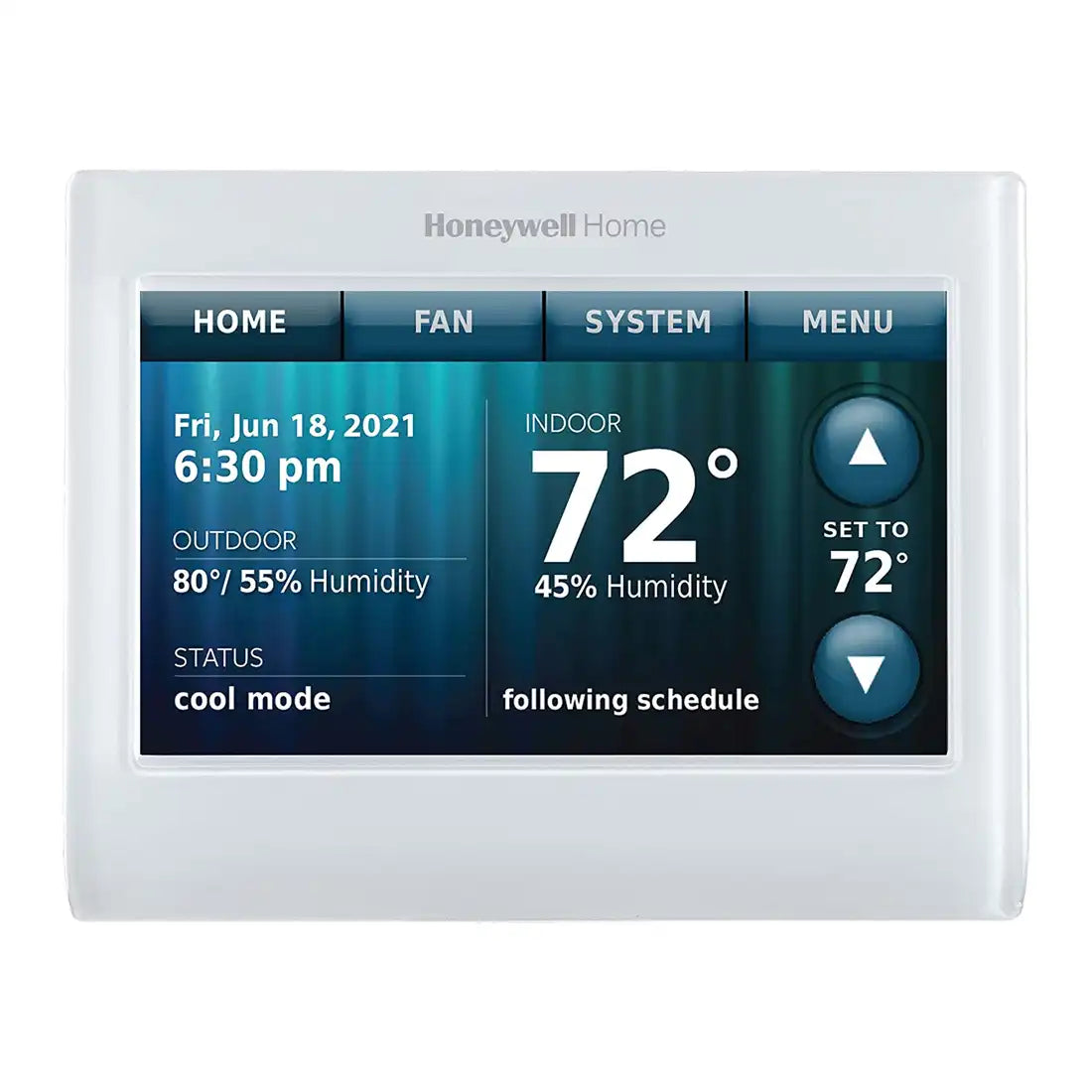 Honeywell Home RTH9580WF1021 Wi-Fi Touch Screen Programmable Thermostat- White